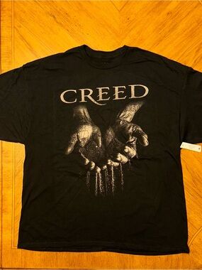 Creed TShirt Size 2XL Black Hands Graphic New Nwt